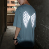 Instock Breathable Plus Size Reflective Printed Casual T Shirt Men