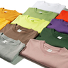 Casual Oversize Pure Colors Reflective Custom Logo Cotton T shirt Men 13 Colors